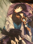 genshin impact wanderer anime body pillow case