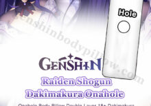 raiden shogun dakimakura onahole double layer body pillow genshin impact body pillow