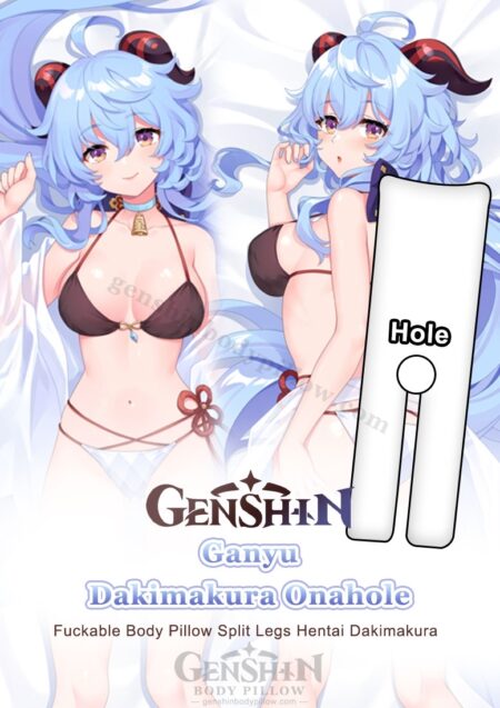 ganyu split leg onahole pillow genshin impact hentai dakimakura