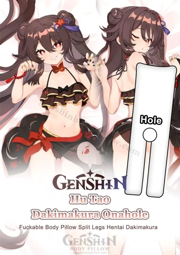 248514-1 Hu Tao Split Leg Fuckable Body Pillow Genshin Body Pillow