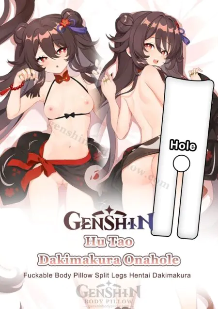 248514 2 hu tao split leg body pillow with hole genshin hentai dakimakura (2)