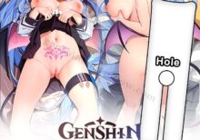 ganyu genshin impact split leg body pillow