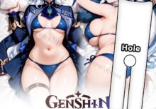 nymphetine furina genshin impact split leg body pillow