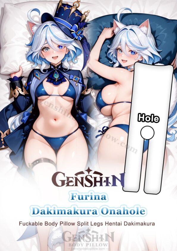 Nymphetine Furina Genshin Impact Split Leg Body Pillow