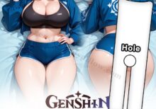 nymphetine furina genshin impact split leg body pillow fuckable
