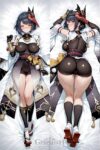 0011689 kujou sara genshin body pillow covers