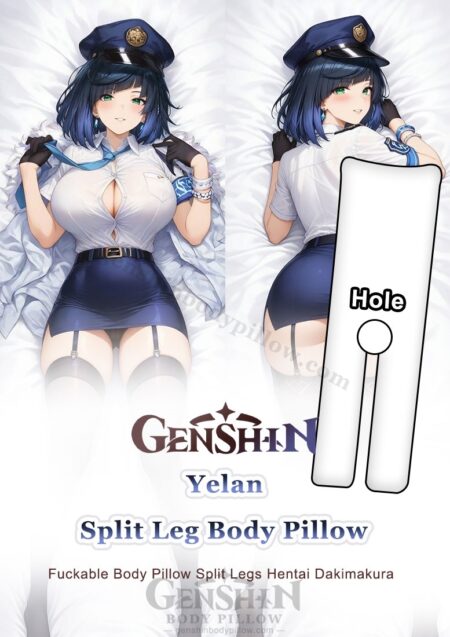 mmd107589 genshin yelan police woman split leg body pillow onahole