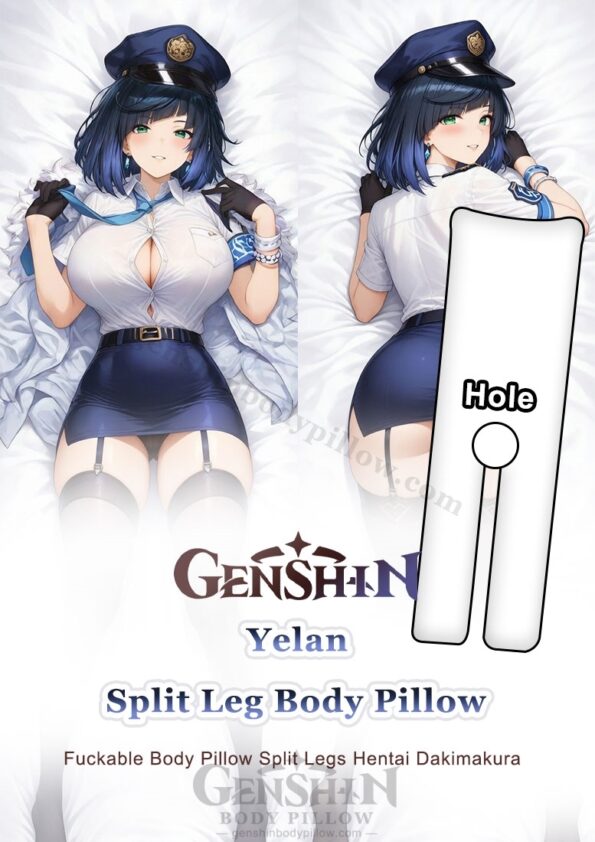 MMD107589 Genshin Yelan Police Woman Split Leg Body Pillow Onahole