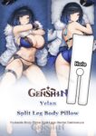 mmd178236 genshin yelan police woman split leg body pillow