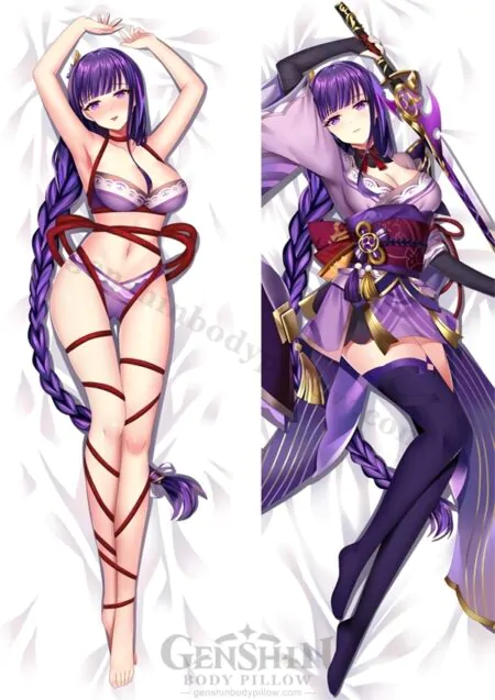 g9521924 raiden shogun genshin impact body pillow