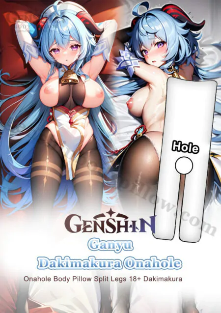 ganyu dakimakura hole split legs genshin impact dakimakura nude