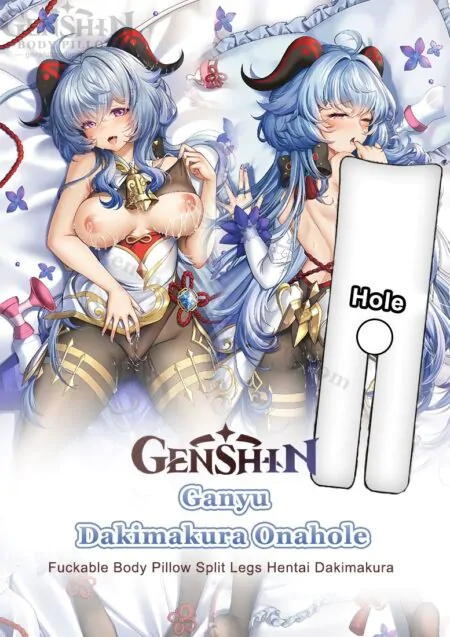 ganyu split leg body pillow with fleshlight hole genshin impact uncensored body pillow