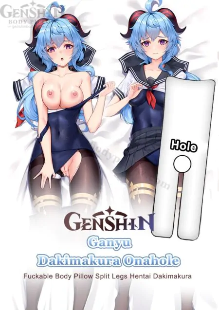 ganyu split leg fuckable body pillows genshin impact sexy body pillow