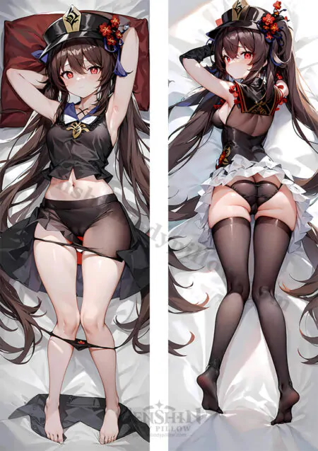 genshin impact hu tao cute body pillow