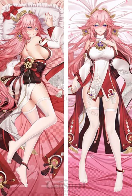 mm001607 yae miko genshin impact full body pillow