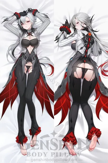 mmd1487 arlecchino genshin body pillow waifu